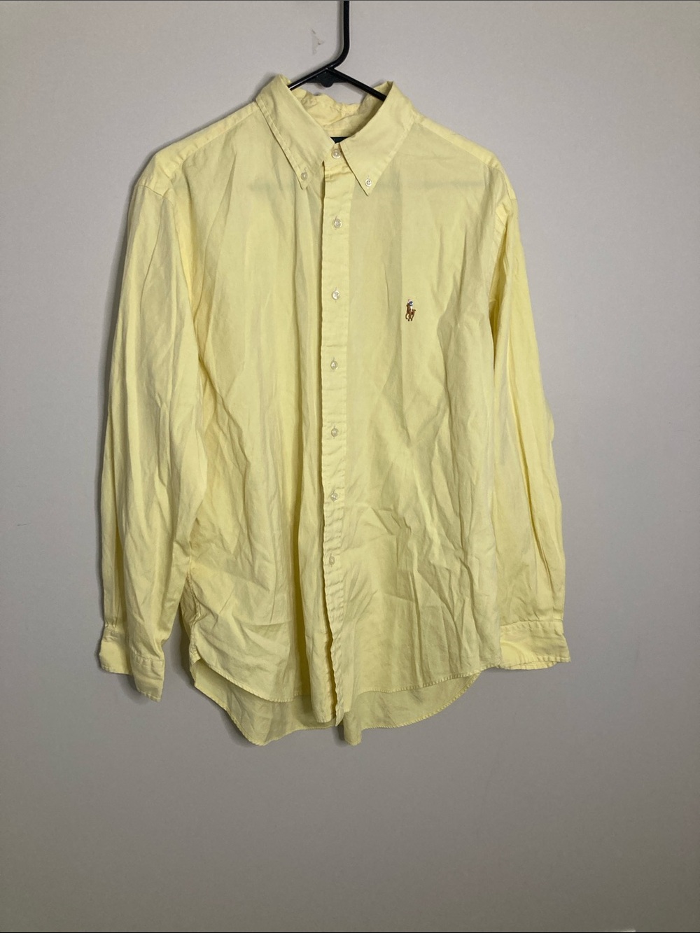 Ralph Lauren Pale Yellow Button-Down Shirt Classsic